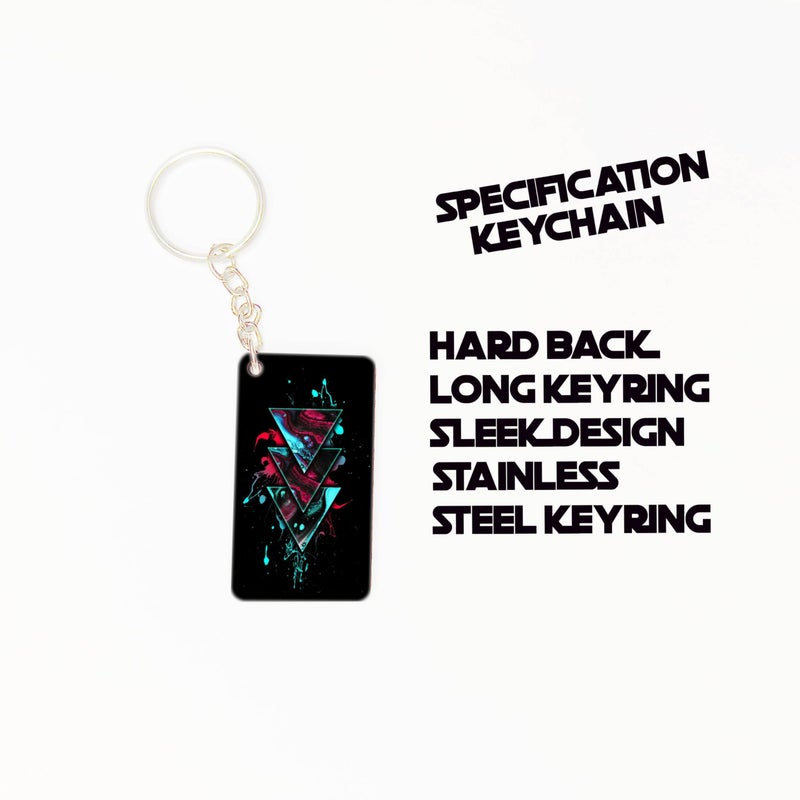 OUTFITQUE OUTFITQUE Premium (Pack of 2) Anime-127 Printed Long Keychain For Bike, Scooty, Car, MDF Keyholder - Image 3