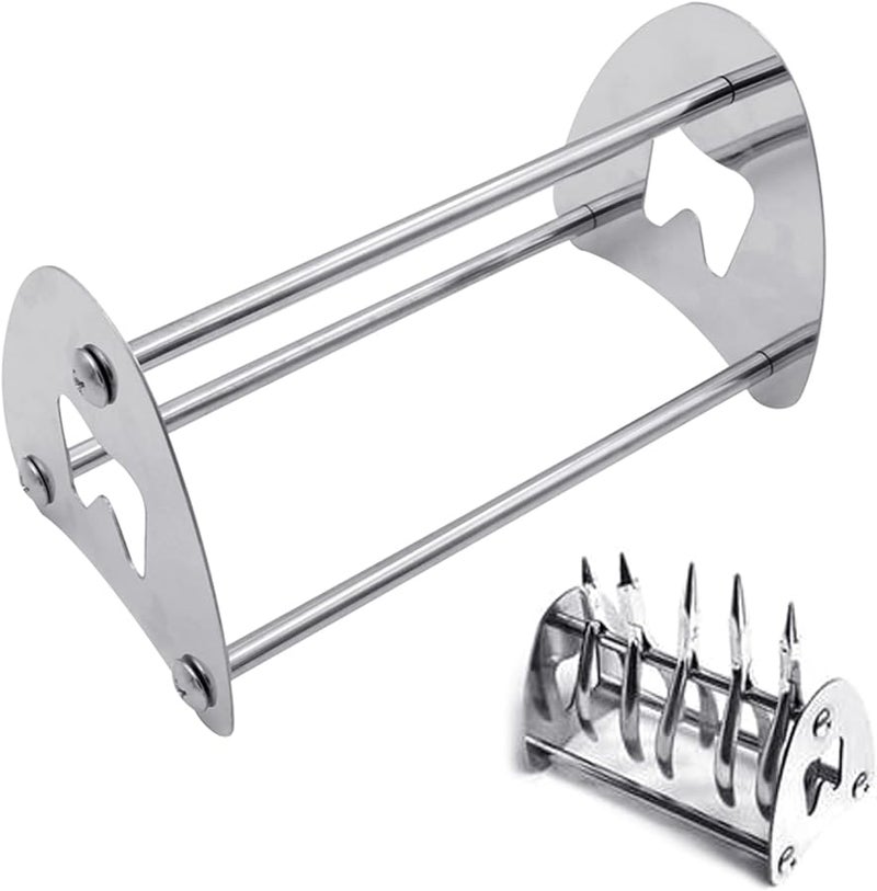 حامل متعدد الوظائف لأدوات طبيب الأسنان من الفولاذ المقاوم للصدأ لملاقط تقويم الأسنان والمقصات - Image 5