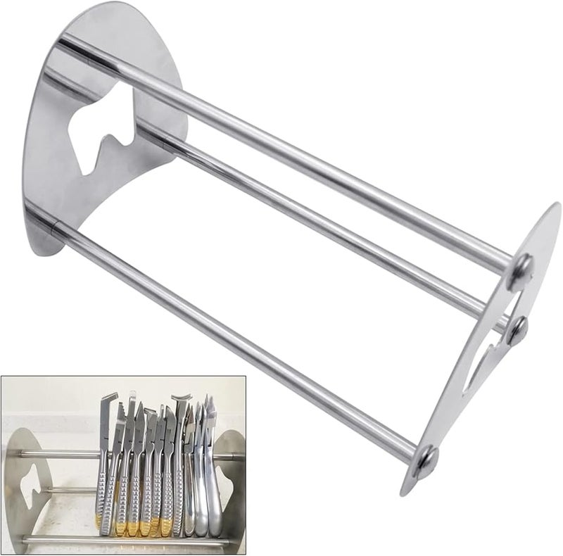 حامل متعدد الوظائف لأدوات طبيب الأسنان من الفولاذ المقاوم للصدأ لملاقط تقويم الأسنان والمقصات - Image 3