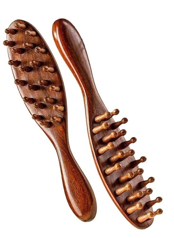 TRENZ Wooden scalp massage comb – detangles hair and improves blood circulation - R72 - Image 1