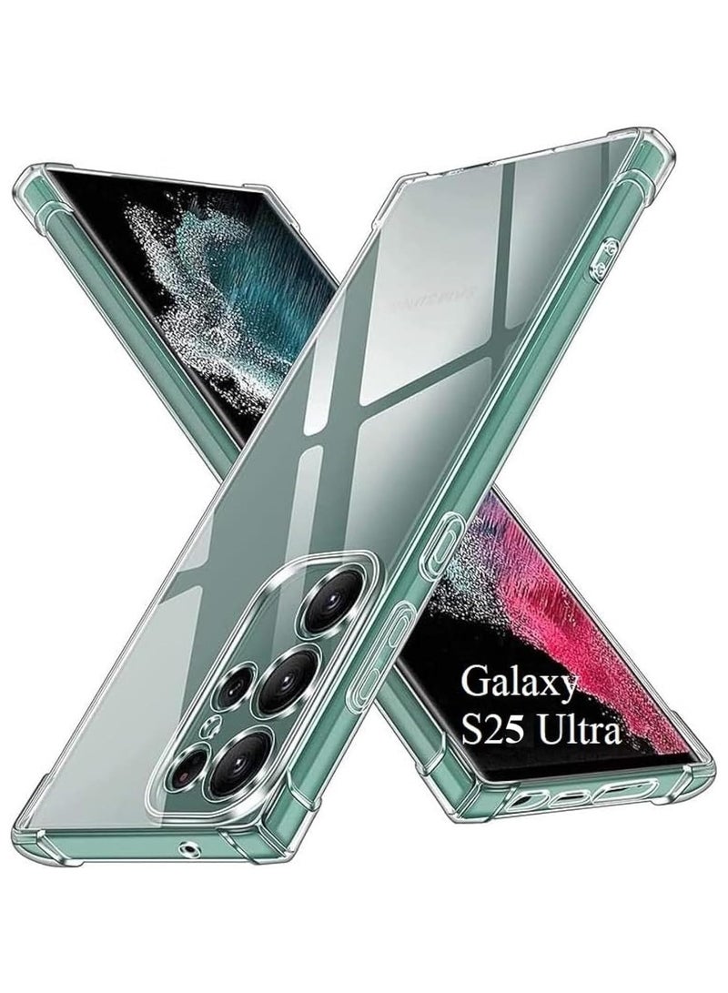 Samsung Galaxy S25 Ultra 5G Transparent TPU Case – Soft, Shock-Absorbent, Reinforced Bumper Corners, Clear Protective Cover for S25 Ultra 5G - Image 1