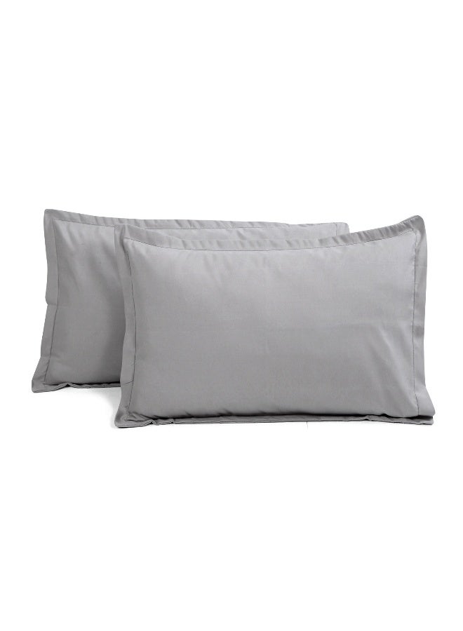 Status Status Contract -Set of 2 Pillow Covers for Bed Room (Grey) Size- 46x69  - Image 3