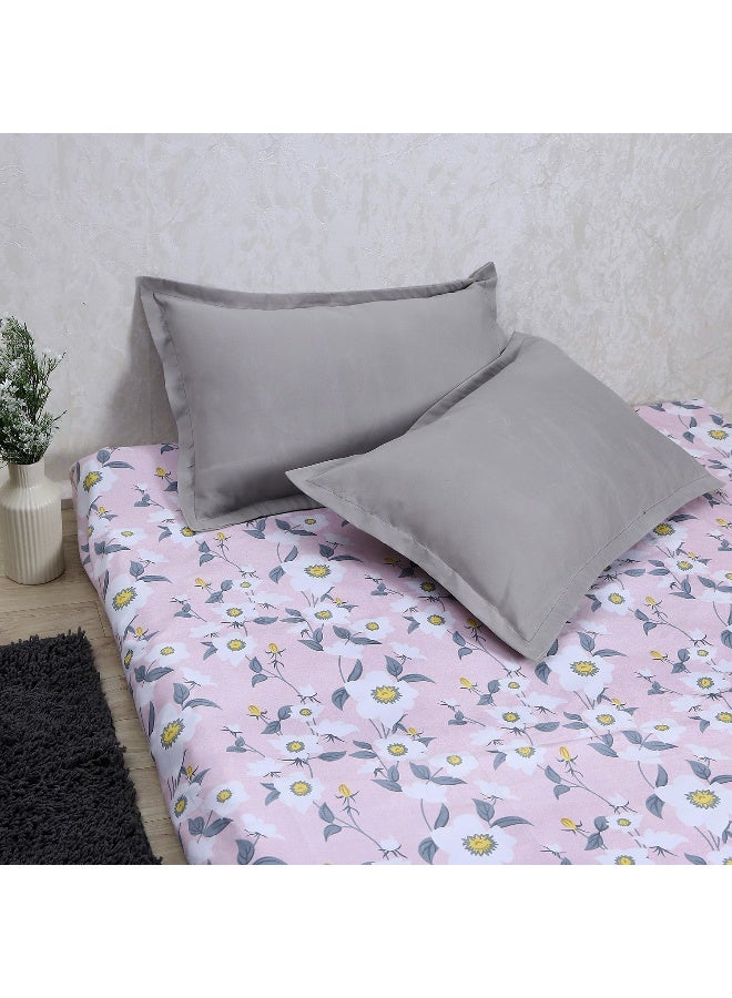 Status Status Contract -Set of 2 Pillow Covers for Bed Room (Grey) Size- 46x69  - Image 1