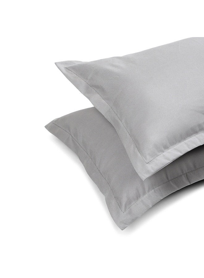 Status Status Contract -Set of 2 Pillow Covers for Bed Room (Grey) Size- 46x69  - Image 4