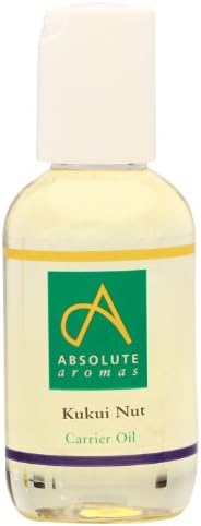 Absolute Aromas Kukui Nut Oil 50ml Aleurites Moluccans Pure Natural ColdPressed GMOFree Vegan and Cruelty Free Moisturising Carrier Oil for Body and Facial Massage