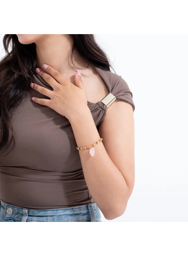 Elegant Rose Gold-Plated Women’s Bracelet – Minimalist Fashion Jewelry for Daily Wear & Special Occasions  - Image 3