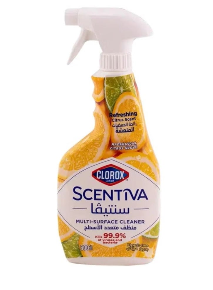 كلوركس منظف متعدد الأسطح كلوركس سينتيفا برائحة بستان الحمضيات-500مل