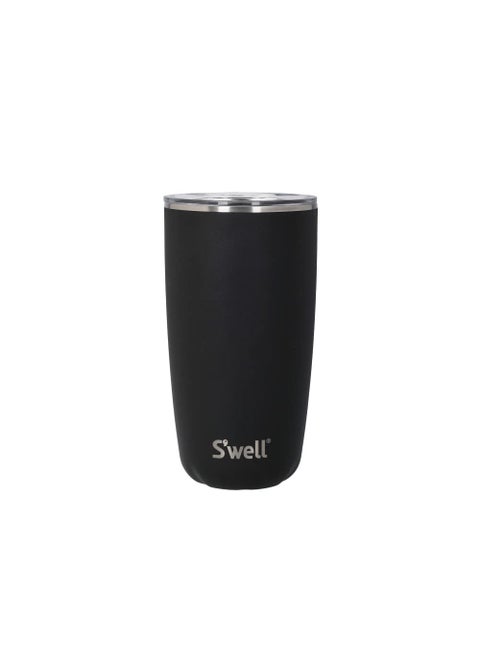 Swell Stainless Steel Tumbler with SlideOpen Lid 18oz Onyx Triple Layered Vacuum Insulated Containers Keeps Drinks Cold for 12 Hours and Hot for 4 BPA Free