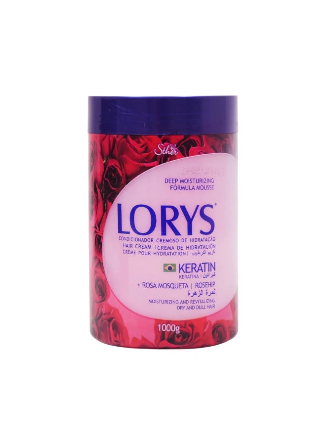 Hair Cream Keratin Rosa Mosqueta Basic 1000g