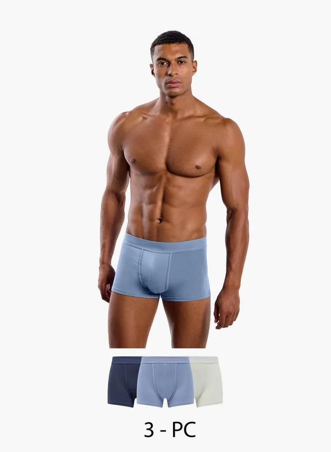 فاف Men Cotton Blend Trunks - Pack of 3