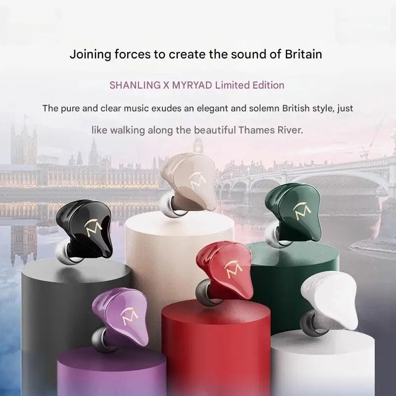 Shanling Music 1 HiFi In-Ear Earbuds Dynamic Driver Detachable 3.5mm Wired Earphones, Green - Image 2