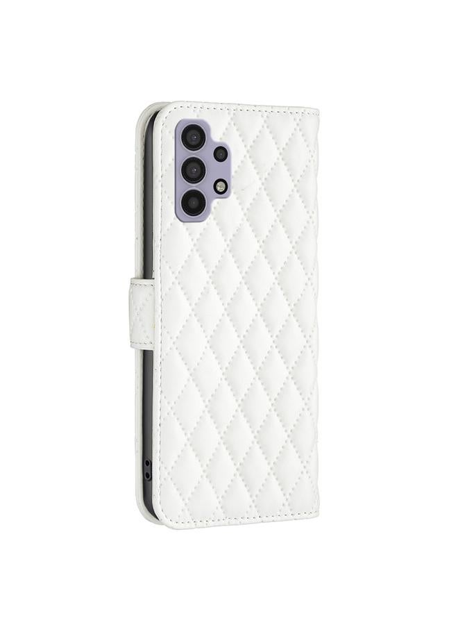 S-TOP Case For Samsung Galaxy A32 5G Diamond Lattice Wallet Leather Flip Phone Case - Image 3