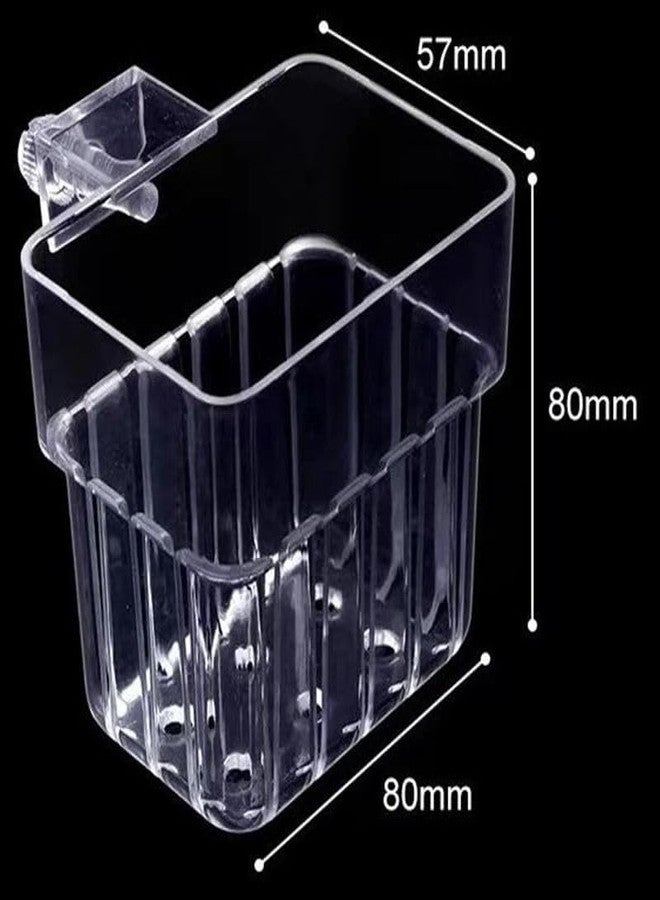 VAYINATO® قطعتان من أوعية نباتات مائية معلقة (مربعة) مصنوعة من الأكريليك الأبيض، مناسبة لأحواض أسماك الزينة، وزراعة النباتات المائية، وتزيين المناظر الطبيعية، وأحواض السمك، من إنتاج Petzlifeworld - Image 4