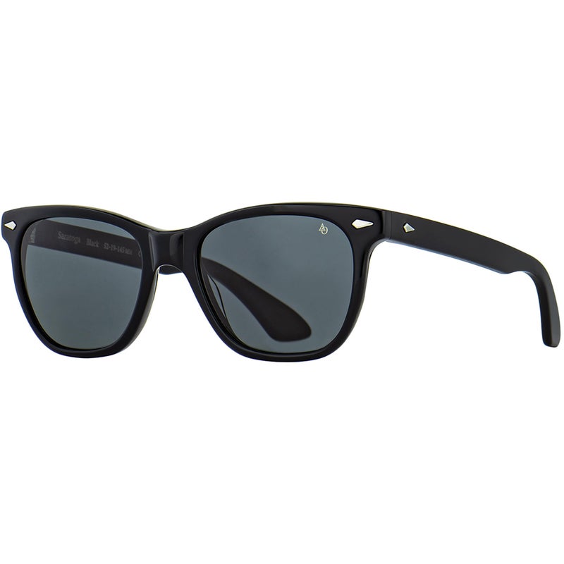 AO Saratoga Sunglasses Black True Color Gray AOLite Nylon Lenses 5219145