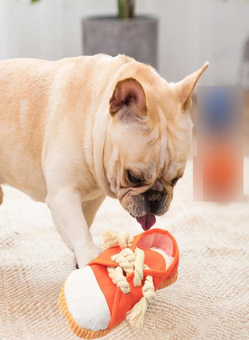 GGOOT Durable Dog Chew Toys | Dog Toy Shoe Safe Squeaky,Squeaky Mini Sneakers Dog Chew Toys, Durable Canvas Puppy Chew Toys, Safe and Interactive Puppy Toys - Image 2