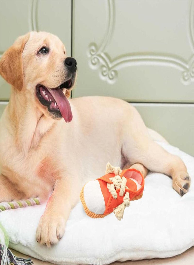 GGOOT Durable Dog Chew Toys | Dog Toy Shoe Safe Squeaky,Squeaky Mini Sneakers Dog Chew Toys, Durable Canvas Puppy Chew Toys, Safe and Interactive Puppy Toys - Image 3