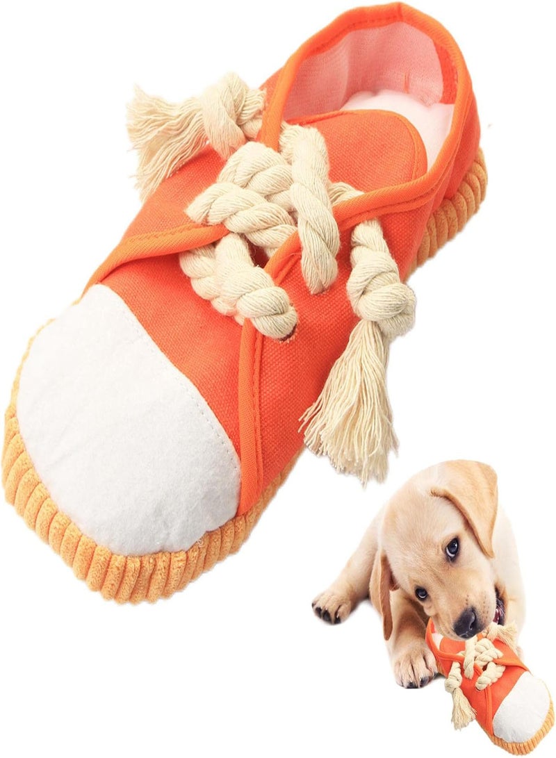 GGOOT Durable Dog Chew Toys | Dog Toy Shoe Safe Squeaky,Squeaky Mini Sneakers Dog Chew Toys, Durable Canvas Puppy Chew Toys, Safe and Interactive Puppy Toys - Image 5