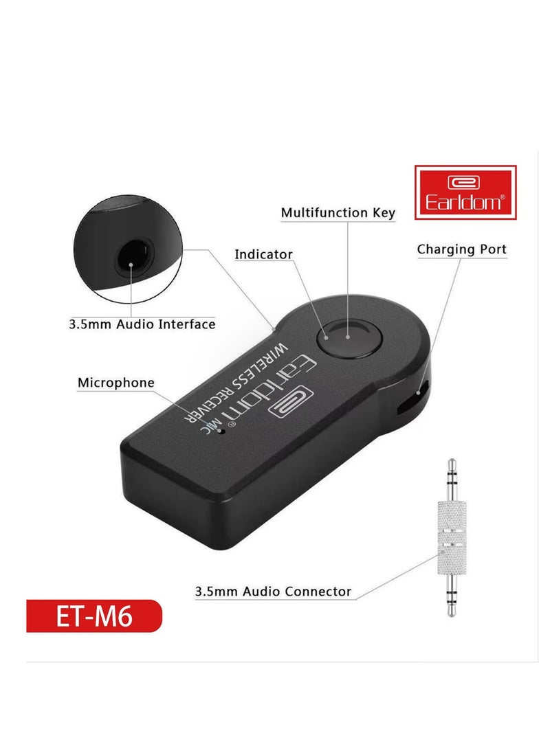 ET-M6 with AUX port and microphone for all devices