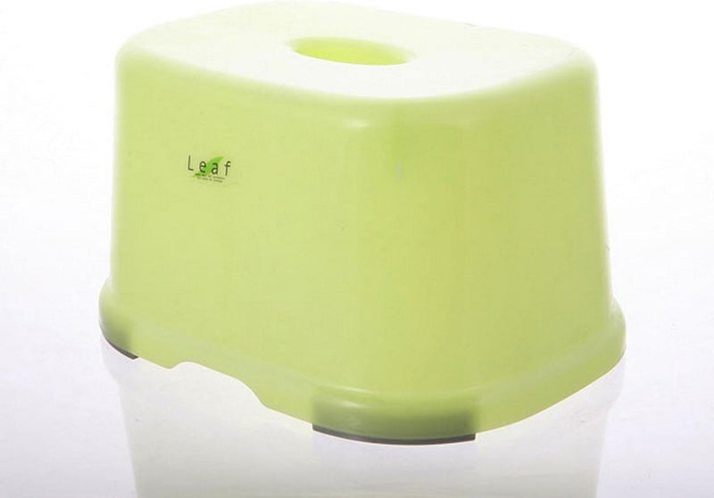Inomata Japanese Bath Stool Chair Leaf Series in Green