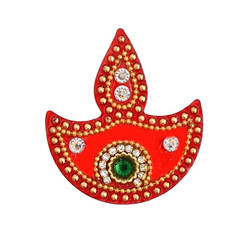 AARGKRAFT Acrylic Handmade Round Rangoli Home Temple Decorations for Diwali, Dusshera Wedding Pooja Festival Size - Very Small - Image 4