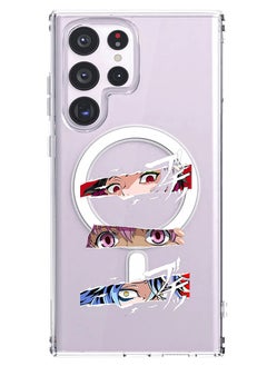 Magnetic Case for Samsung Galaxy S23 Ultra 6.8-inch Compatible with MagSafe Wireless Charging, Shockproof Phone Bumper Cover anime copy