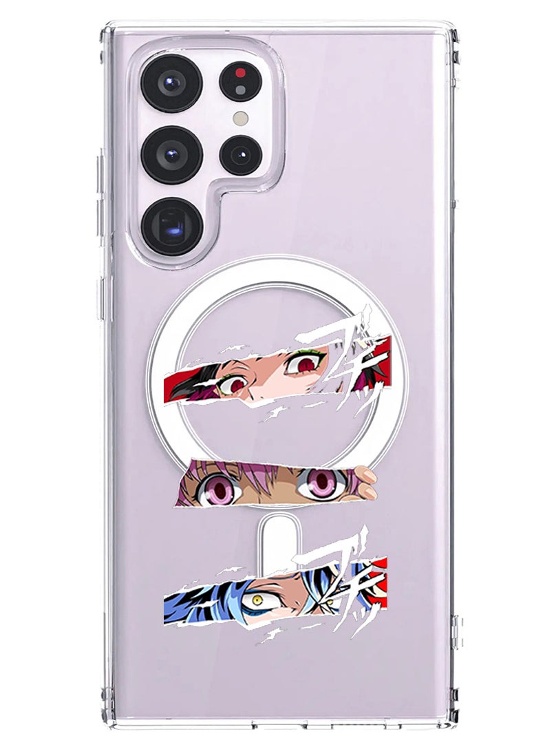 Theodor - Magnetic Case for Samsung Galaxy S23 Ultra 6.8-inch Compatible with MagSafe Wireless Charging, Shockproof Phone Bumper Cover anime copy - Image 1