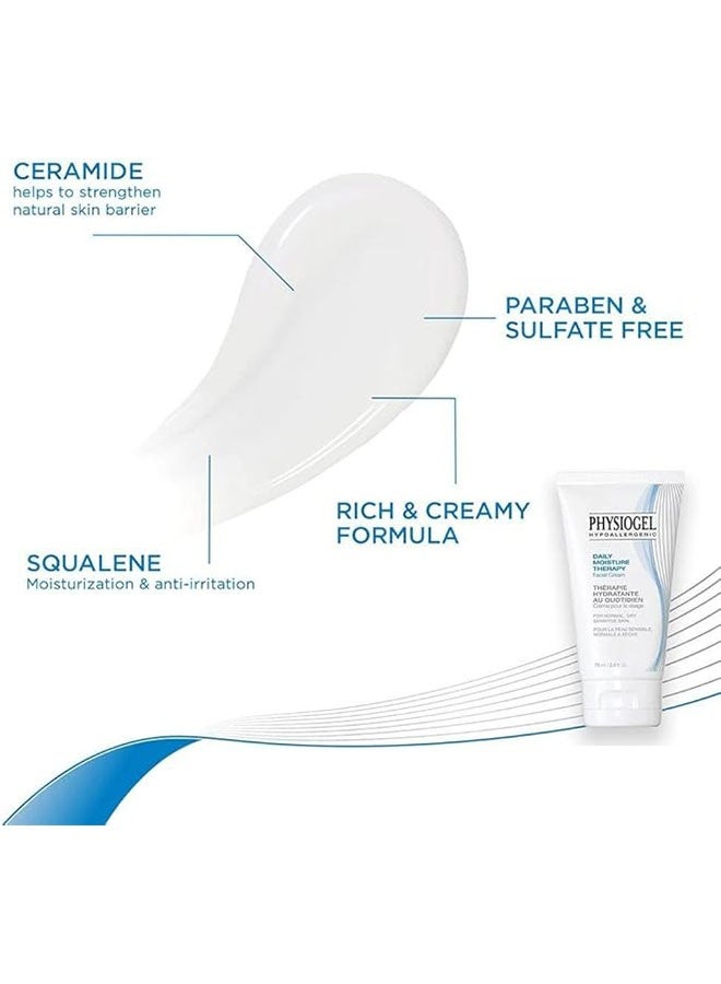 Physiogel Daily Moisture Therapy Facial Cream for Dry and Sensitive Skin, Intended to Repair Natural Moisture Barrier, Face Moisturizer - Image 2