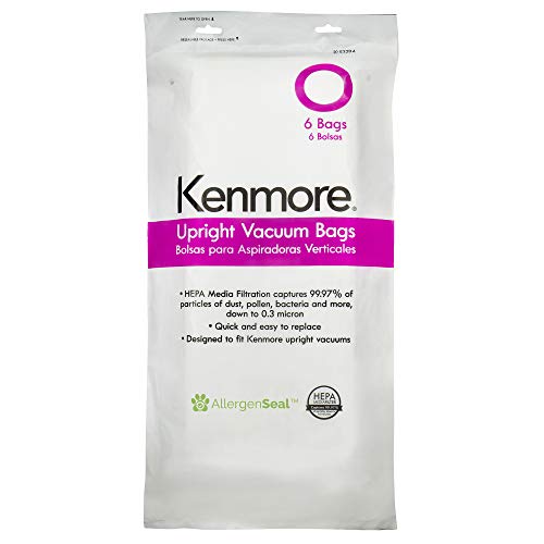 Kenmore 53294 Style O HEPA Cloth Vacuum Bags for Kenmore Upright Vacuum Cleaners 6 Pack - Image 2