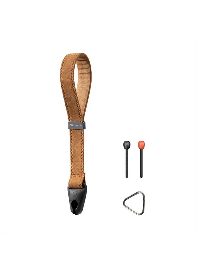 PGYTECH Camera Wrist Strap Adjustable Quick Release Camera Hand Strap Sling Camera Straps for Photographers (Earth Brown) - Image 1