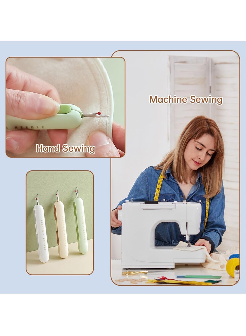 SYOSI 2-in-1 Needle Threader & Seam Ripper Set, 3 Pcs Upgraded Sewing Tools for Hand Sewing, Knitting, and Quilting - Image 3