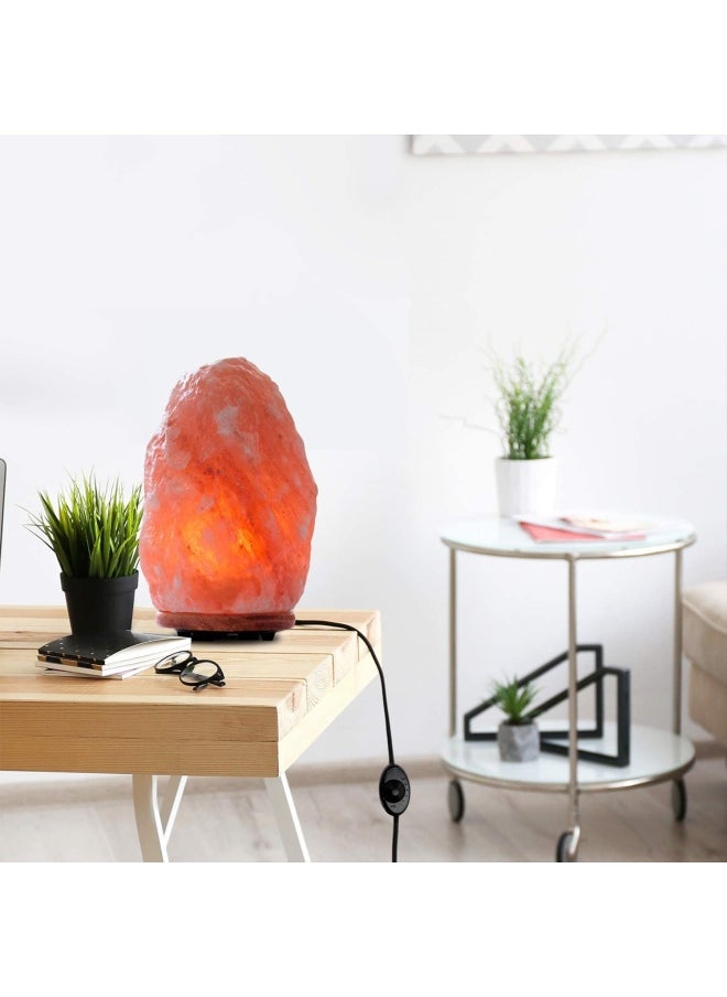 Himalayan Glow 1004 Crystal Himalayan Salt Lamp Night Light Hand Crafted For Home Decor 7 9 Inch Orange Amber
