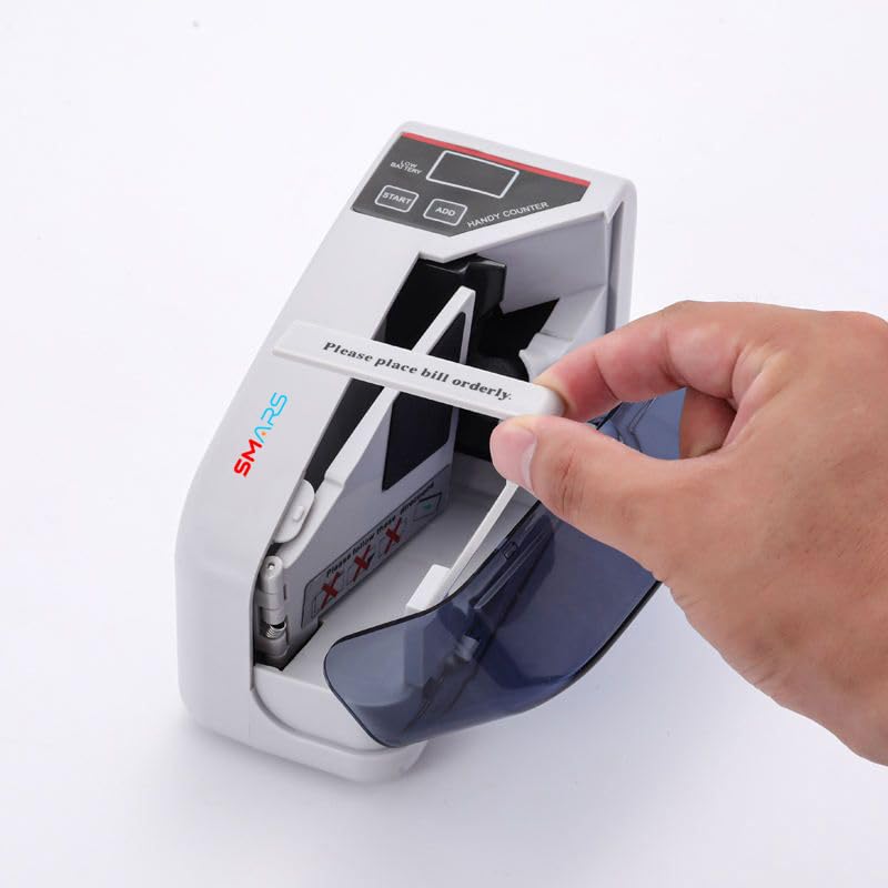 Smars® V30 LED Display Mini Portable Handy Use Battery/Plug Money Counter Machine for Cash and Banknote Currency Bill Counting - Image 2