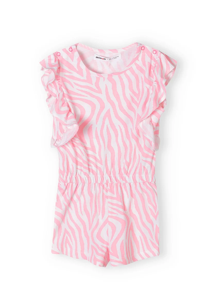 MINOTI Kids Girls Printed Playsuit