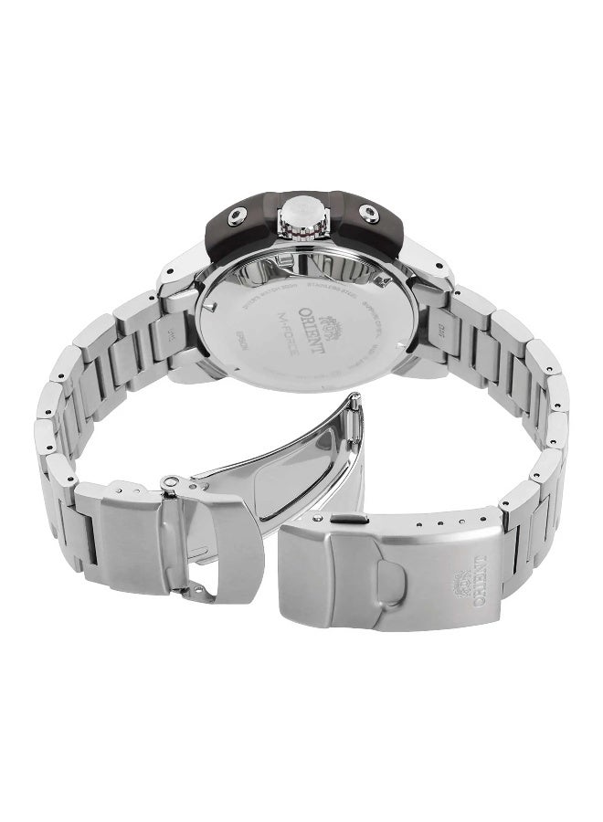 أورينت ساعة ORIENT الرياضية M-Force RA-AC0L01B00B - ميكانيكية للذكور من الفولاذ المقاوم للصدأ 3 عقارب - Image 2