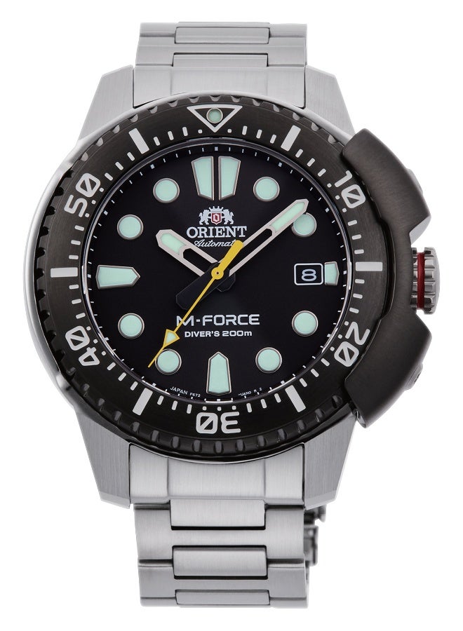أورينت ساعة ORIENT الرياضية M-Force RA-AC0L01B00B - ميكانيكية للذكور من الفولاذ المقاوم للصدأ 3 عقارب - Image 1