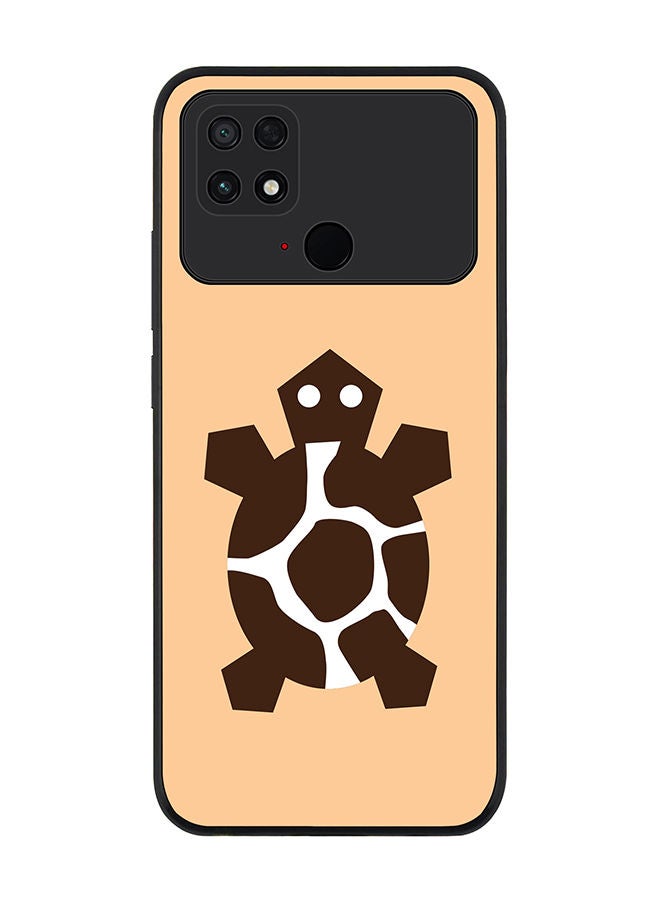 Stylizedd Rugged Black edge case for Xiaomi Poco C40 Slim fit Soft Case Flexible Rubber Edges Anti Drop TPU Gel Thin Cover - Tribal Turtle - Image 1