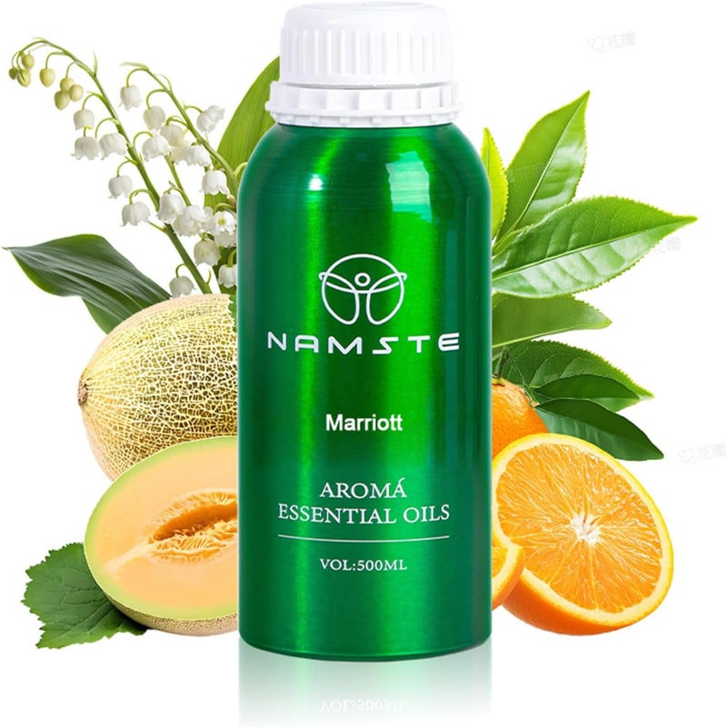 NAMSTE Hotel Collection Scents Essential Oil, 500ml Marriott Hotel Diffuser Oil, Luxury Hotel Inspired Aromatic Oil, Blends Lily of the Valley, Floral Fragrance, Melon for Relaxation and Sleep - Image 1