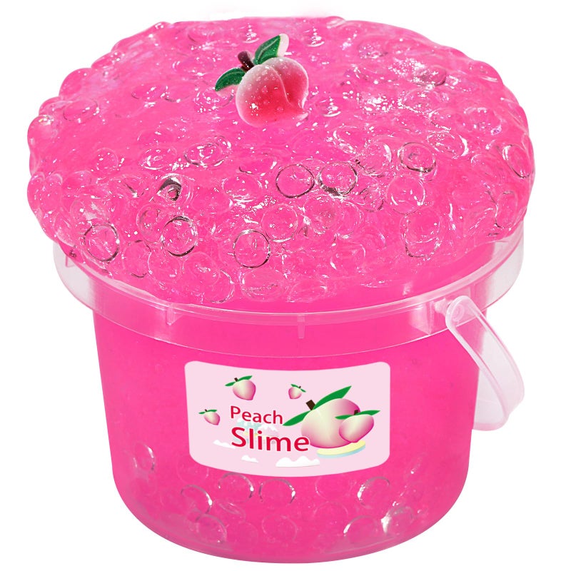 Azeperoy Premade Rose Pink Jelly Cube Glimmer Crunchy Crystal Slime Includes 4 Sets of Addins Sensory and Tactile Stimulation Stress Relief Party Favors for Girls Boys - Image 3
