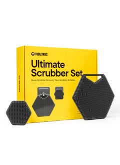 Ooletries The Ultimate Scrubber Set With 2X Scrubbers & Holders Silicone Toiletry Organizer Shower & Bathroom Accessory Features Siliconegrip Technology Removable & Reusable Charcoal - pzsku/Z3E9502E6056D633CDBF6Z/45/_/1696065139/98673092-8be1-4510-a987-876240f7bc94