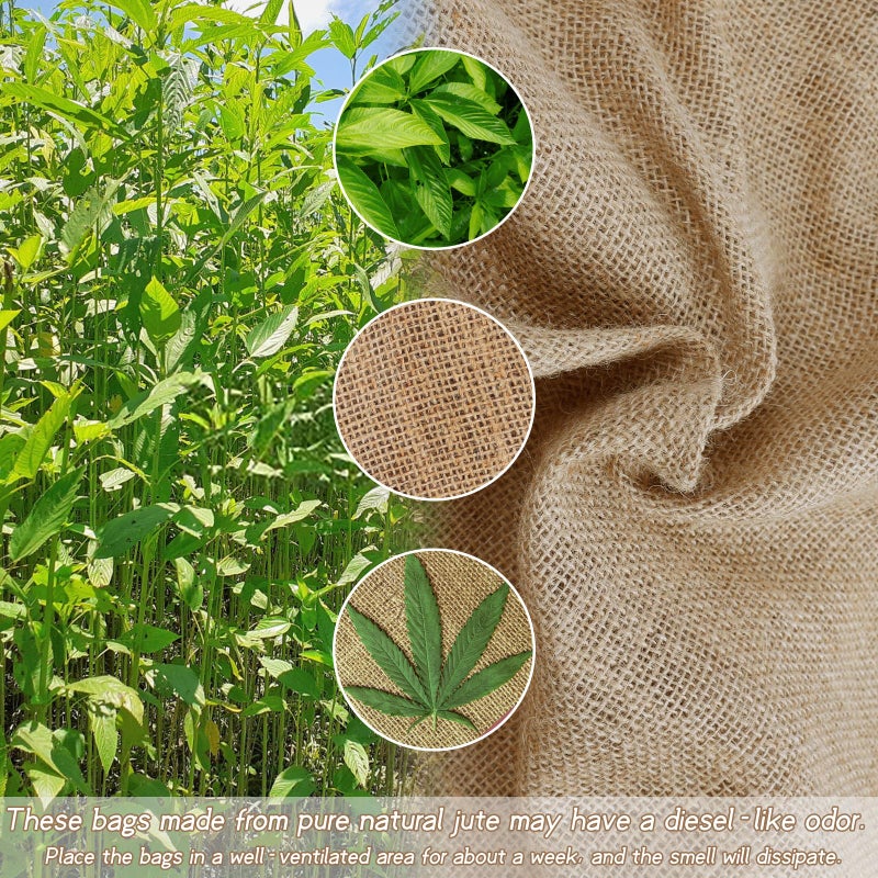 Kmise Premium Tightly Woven Burlap Potato Sack Race Bags (Pack of 6)ï¼Œ39"x25" Natural Jute Burlap Sacks for Kids & Adults, Reusable Eco-Friendly Grow Bag for Field Day Games & Harvest Storage - Image 3