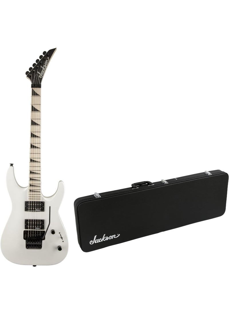Jackson JS Series Dinky Arch Top JS32 DKAM 6String Electric Guitar Snow White Bundle with Jackson Economy Hardshell Case 2 Items