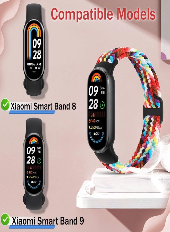 أساور TumpCez المضفرة متوافقة مع أساور Xiaomi الذكية 10 و9 و8، مناسبة للرجال والنساء - Image 2