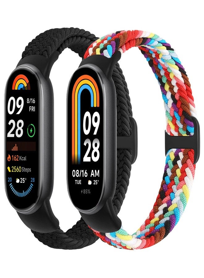 أساور TumpCez المضفرة متوافقة مع أساور Xiaomi الذكية 10 و9 و8، مناسبة للرجال والنساء - Image 1