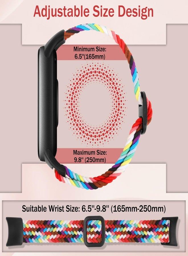 أساور TumpCez المضفرة متوافقة مع أساور Xiaomi الذكية 10 و9 و8، مناسبة للرجال والنساء - Image 3