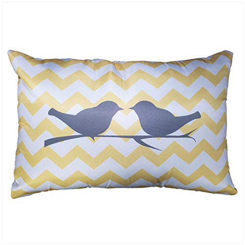 Vendola Iris Yellow Decorative Printed Satin Cushion/Throw/Pillow Covers (Multicolour) Set of 2 Pieces (12X18 Inches Rectangle Cushion Covers) (Iris Yellow Love, 12X18 Cushion Covers) - Image 2
