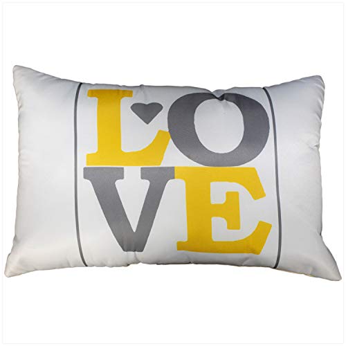 Vendola Iris Yellow Decorative Printed Satin Cushion/Throw/Pillow Covers (Multicolour) Set of 2 Pieces (12X18 Inches Rectangle Cushion Covers) (Iris Yellow Love, 12X18 Cushion Covers) - Image 3