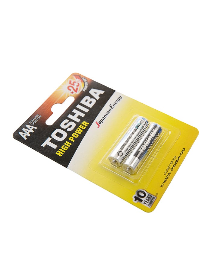 Toshiba LR03GCP AAA Battery Pack — Long-Lasting Alkaline Power, Leak-Resistant Safety | 2-Pack Carded, Reliable Everyday Power for Remotes, Clocks, Toys & Gadgets - Image 2