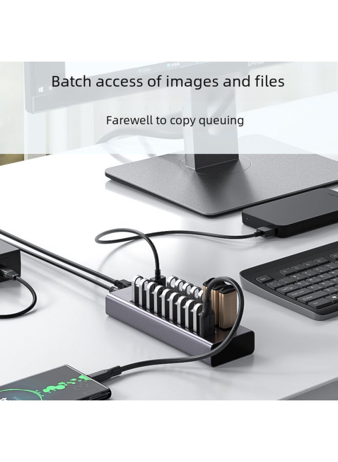 Acasis Usb Splitter 20-port Computer Mobile Phone Hub Hub With Power High-power Charging Docking Station - Image 2