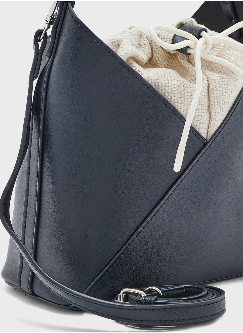 ELLA Drawstring Detail Shoulder Bag