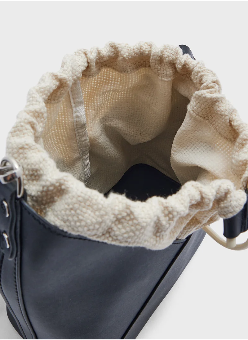 ELLA Drawstring Detail Shoulder Bag